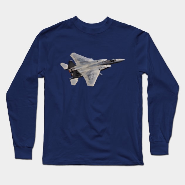 F-15C Eagle no background Long Sleeve T-Shirt by acefox1